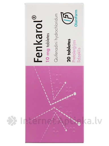 Fenkarol 10 mg, 20 tabletes | internetaptieka.lv