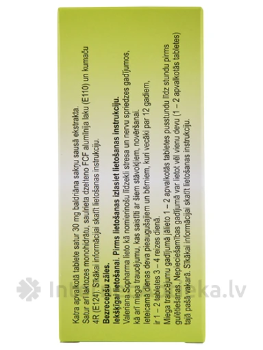 Valeriana, 100 tabletes | internetaptieka.lv