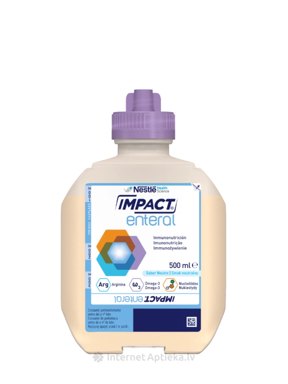 Nestle Impakt Enteral neutral Pārtika medicīniskai lietošanai, 500 ml | internetaptieka.lv