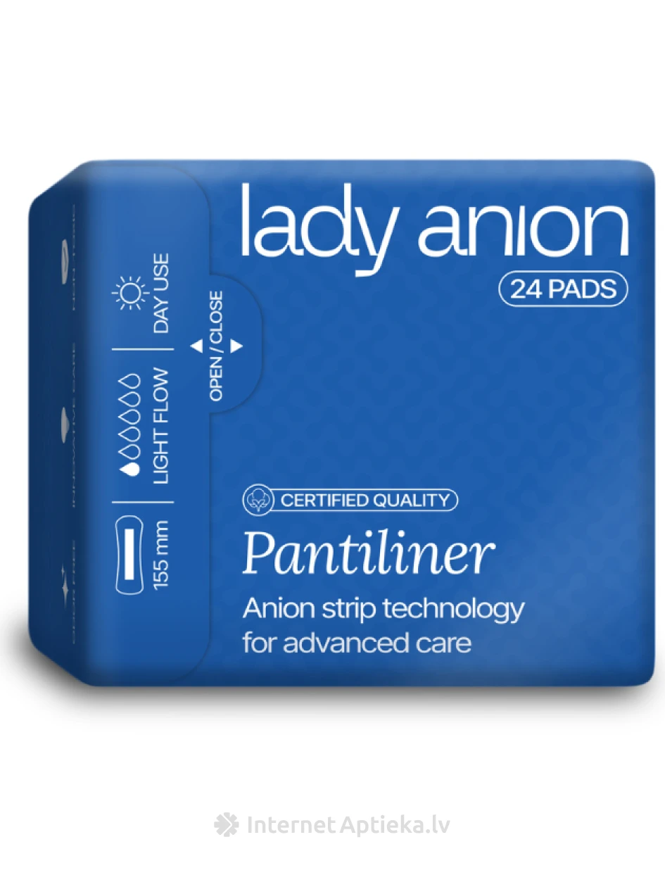 Lady ANION įklotai kasdieniam naudojimui, 24 vnt. | internetaptieka.lv