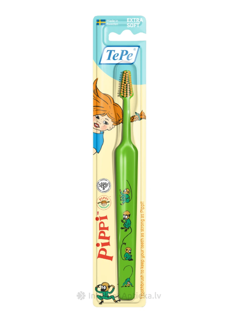 TePe Kids Pippi zobu birste, īpaši mīksta (no 3 gadu vecuma), 1 gb. | internetaptieka.lv