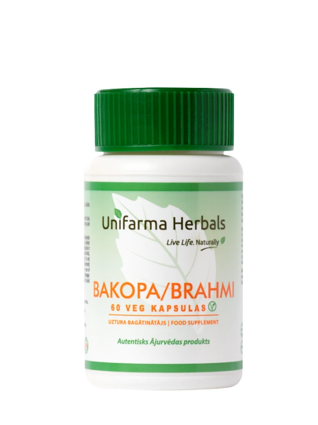 Unifarma Herbals Bacopa (Brahmi) kapsulas, 60 gab.
