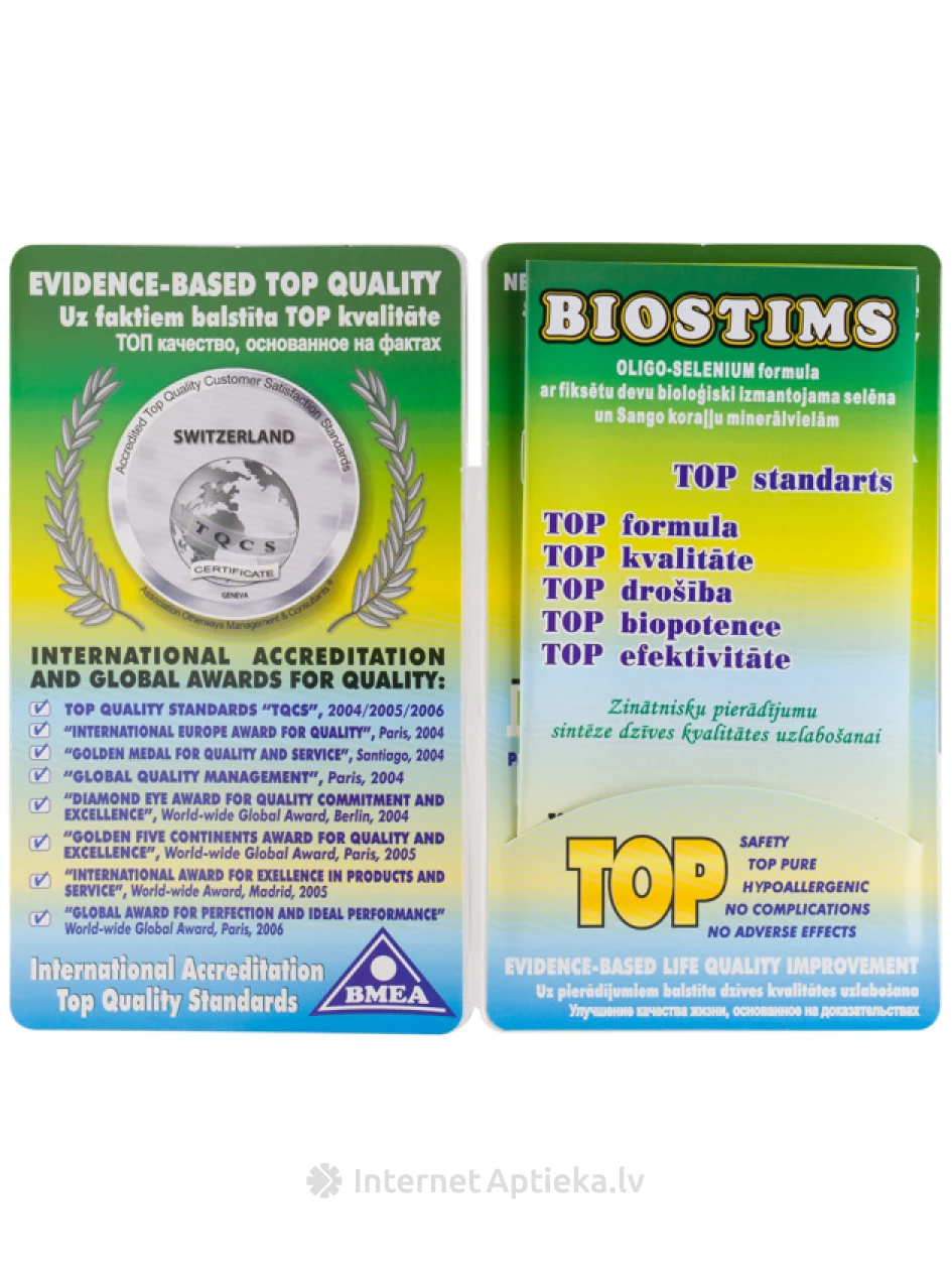 BIOSTIMS Eksklusiivsed tilgad, 30 ml | internetaptieka.lv
