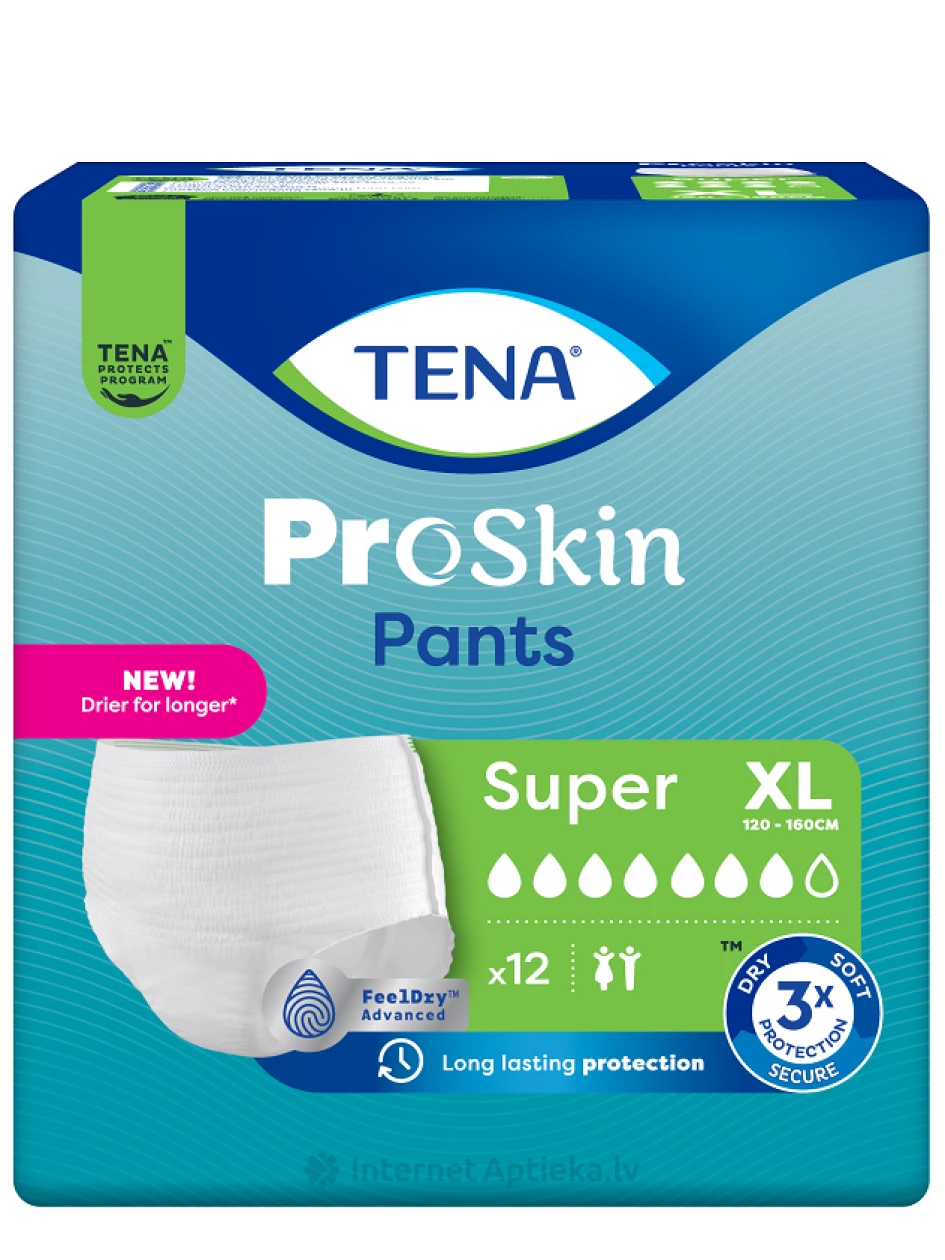 TENA Pants Super XL biksītes, 12 gb. | internetaptieka.lv