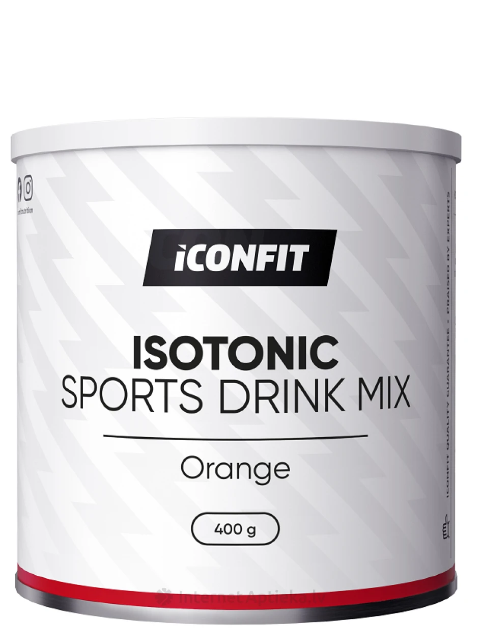 ICONFIT Isotonic Sporta dzēriens ar apelsīnu garšu, 400 g | internetaptieka.lv
