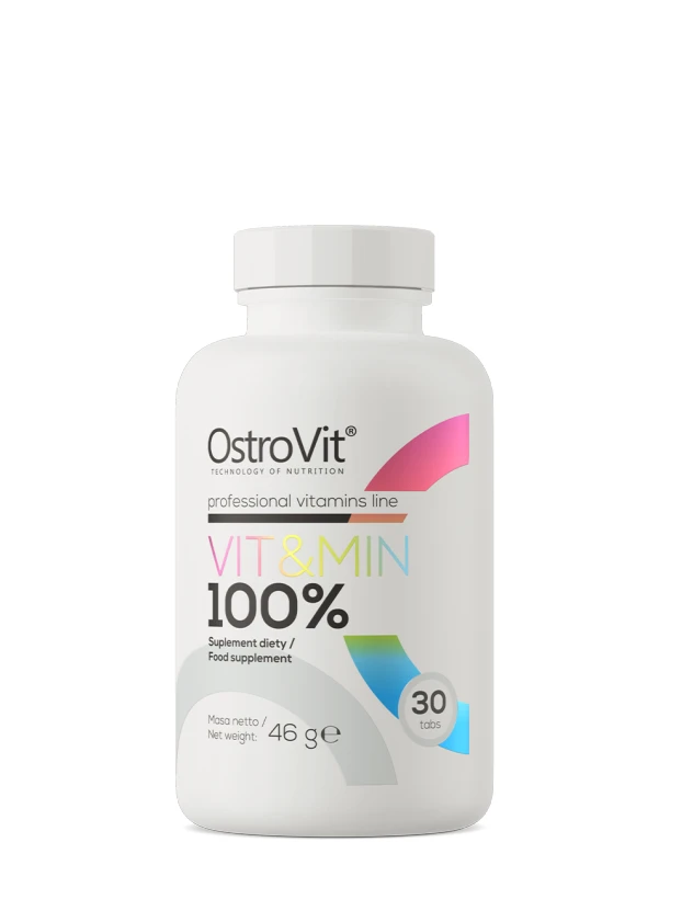OstroVit 100% Vit&Min tabletes, 30 gab.