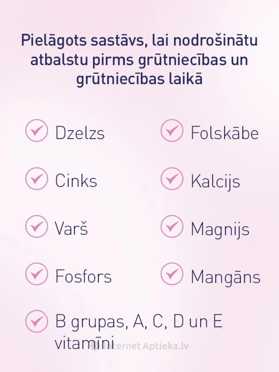 Elevit Pronatal grūtnieču vitamīni, 30 apvalkotās tabletes | internetaptieka.lv