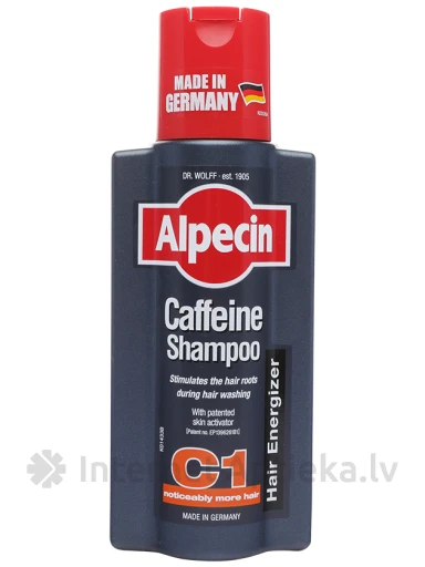 Alpecin Caffeine šampūns ar kofeīnu vīriešiem, 250 ml | internetaptieka.lv