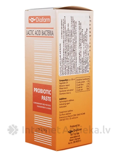 Diafarm Probiotic Care паста - пробиотики для собак, 50 г | internetaptieka.lv