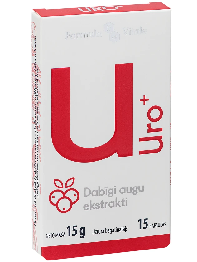 FORMULA VITALE Uro+ kapsulas, 15 gab.