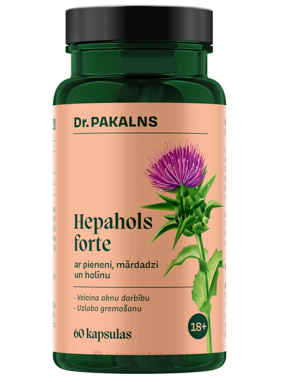 Dr.Pakalns Hepahols forte kapsulas, 60 gb. | internetaptieka.lv