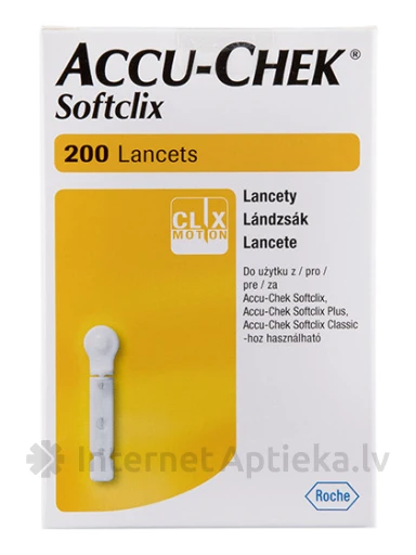 Accu-Chek Softclix lansetid, 200 tk. | internetaptieka.lv