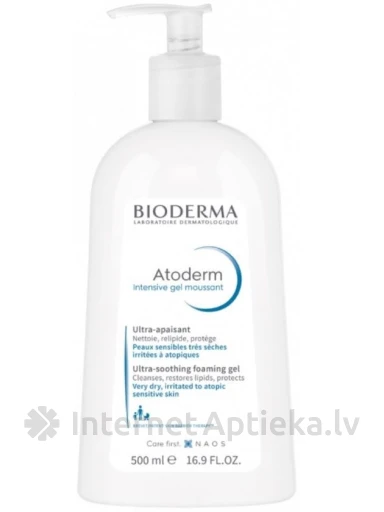 Bioderma Atoderm Intensive вспенивающийся гель, 500 мл | internetaptieka.lv