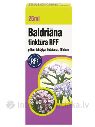 Baldriāna tinktūra RFF, 25 ml | internetaptieka.lv