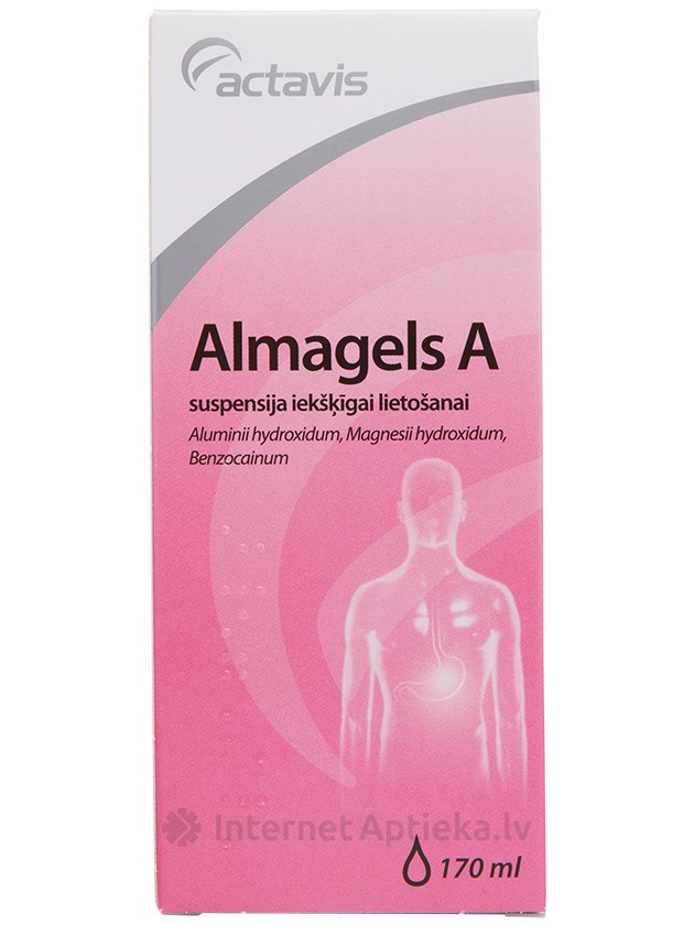 Almagel A суспензия, 170 мл - InternetAptieka.lv