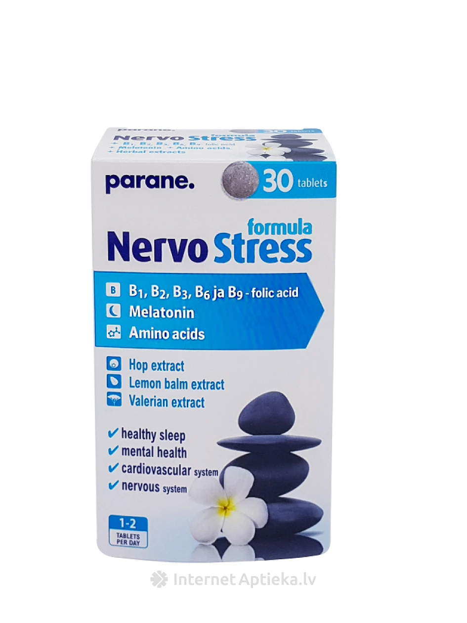 NervoStress formula Parane, 30 tabletti | internetaptieka.lv