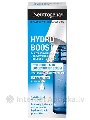 NEUTROGENA Hydro Boost hüaluroonhappeseerum näole, 15 ml | internetaptieka.lv
