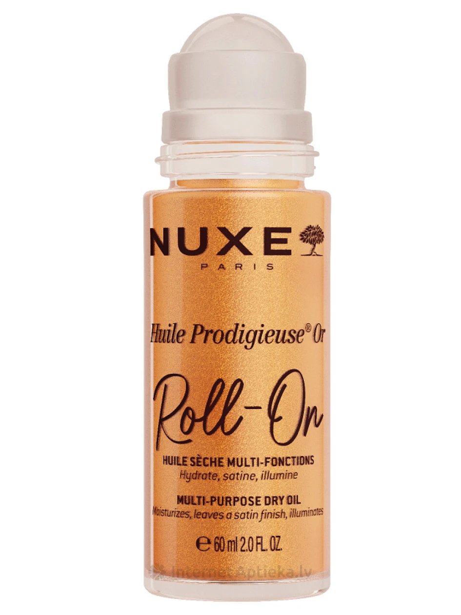 NUXE Starojoša sausā eļļa ķermenim, sejai un matiem roll-on, 60 ml | internetaptieka.lv