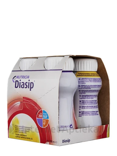 Nutricia Diasip ar vaniļas garšu, 4 x  200 ml | internetaptieka.lv