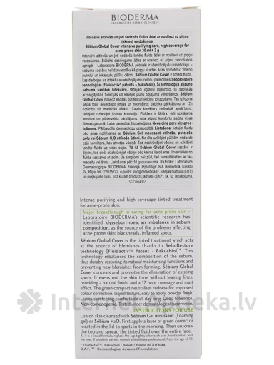 Bioderma Sébium Global Cover ādas aprūpes līdzeklis, 30 ml | internetaptieka.lv