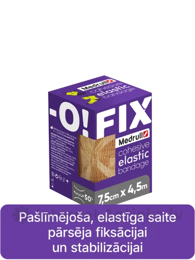 Medrull Fix-O elastinis tvarstis 7,5 cm x 4,5 m, lipnus, 1 vnt. | internetaptieka.lv