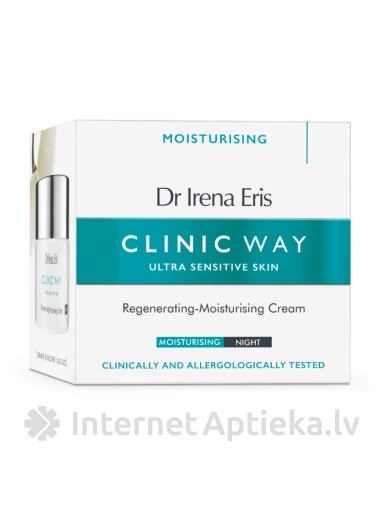 Clinic Way увлажняющий ночной крем, 50 мл | internetaptieka.lv