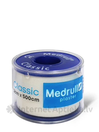 Medrull Adhezīvais plāksteris 3 cm x 500 cm, 1 gb. | internetaptieka.lv