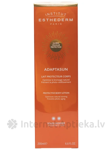 Institut Esthederm Adaptasun солнцезащитный лосьон для тела Moderate Sun, 200 мл | internetaptieka.lv