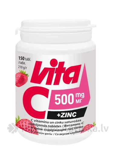 Vitabalans Vita C 500mg +Zinc, 150 tabletes | internetaptieka.lv