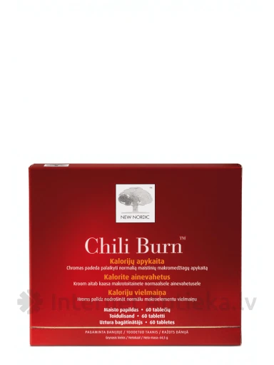 Chili Burn для сжигания калорий, 60 таблеток | internetaptieka.lv
