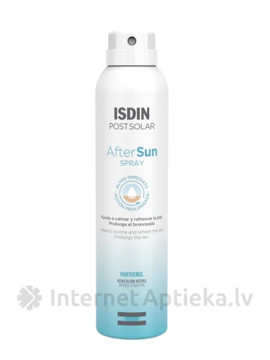 ISDIN izsmidzināms pieniņš pēc sauļošanās, 200 ml | internetaptieka.lv