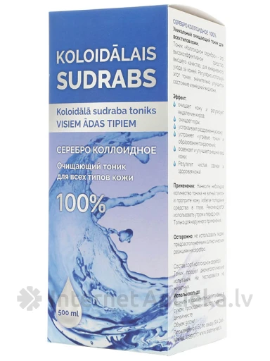 Kolloīdalais sudrabs toniks, 500 ml | internetaptieka.lv