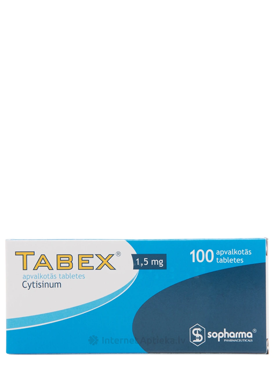 Tabex 1.5 mg, 100 tabletes | internetaptieka.lv