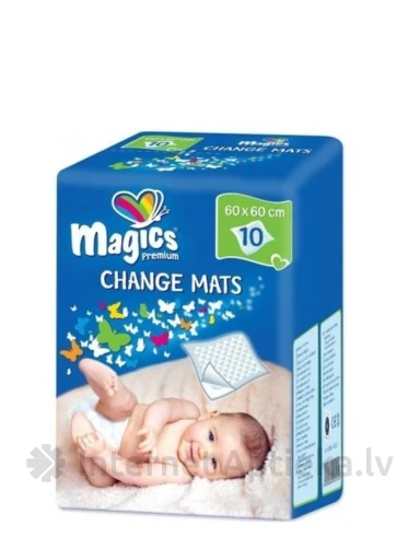 Magics BC 60X60 пеленки для младенцев, 10 шт. | internetaptieka.lv