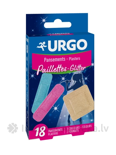 Urgo Glitter spīguļu plāksteri, 18 gb. | internetaptieka.lv