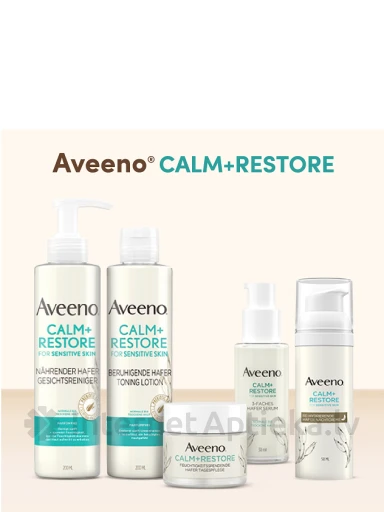 AVEENO Calm+Restore barojošs ādas attīrītājs ar auzām, 200 ml | internetaptieka.lv