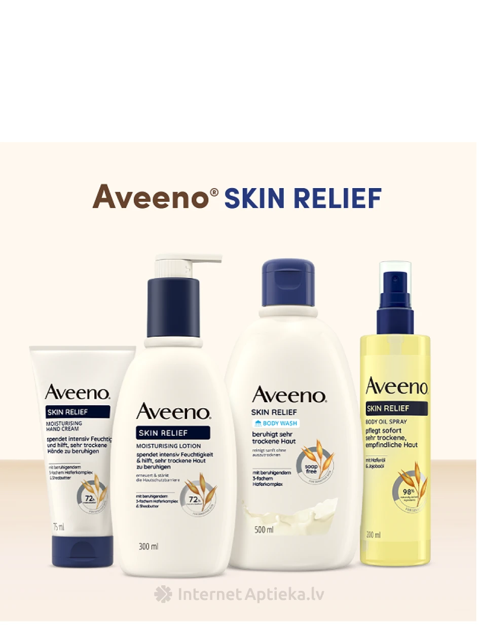AVEENO Skin Relief увлажняющий крем для рук без ароматизатора, 75 мл | internetaptieka.lv