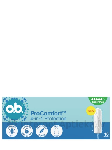 OB Гигиенические тампоны ProComfort Super+, 16 шт. | internetaptieka.lv
