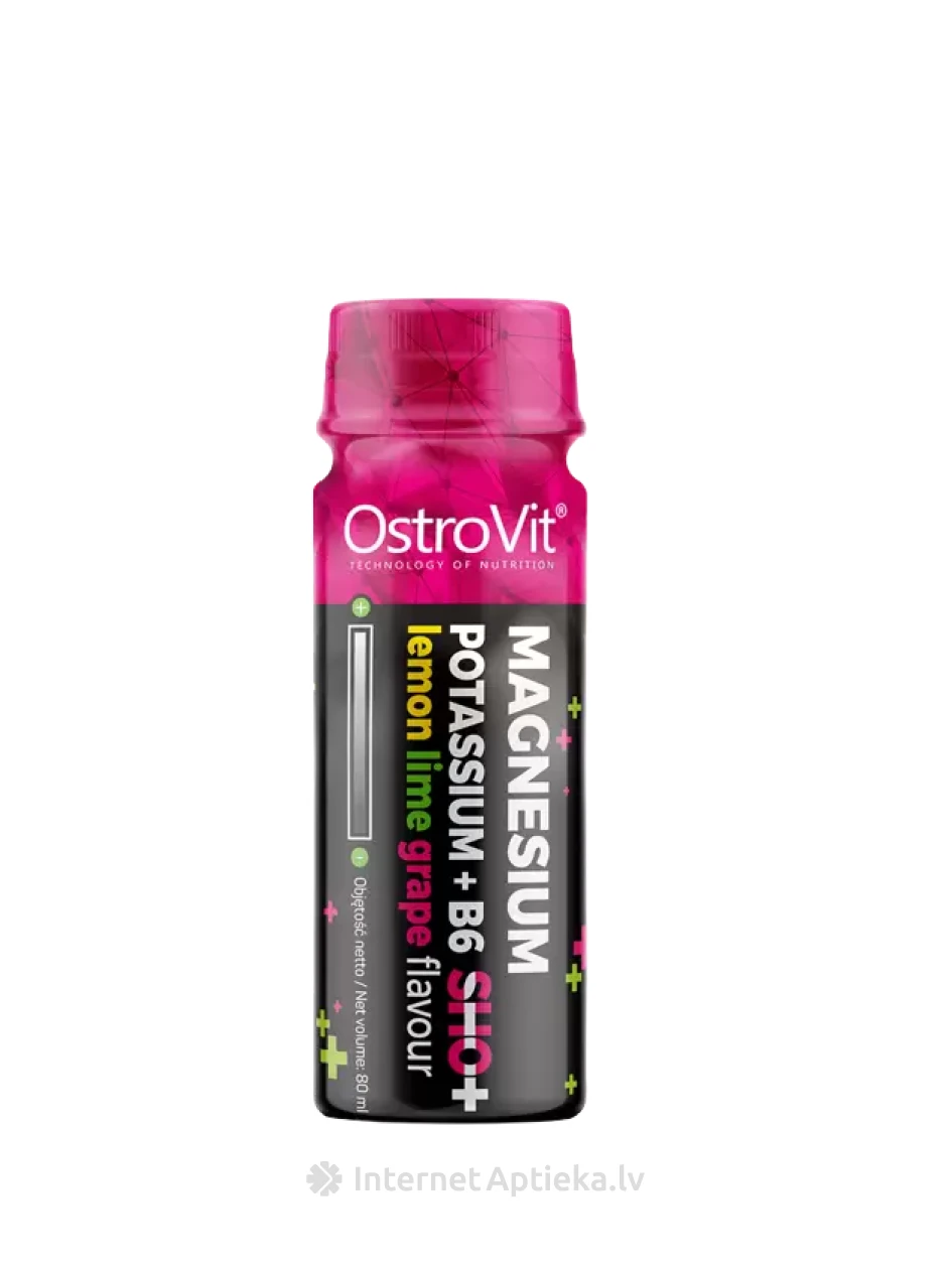 OstroVit Magnesium Potassium + B6 pudelīte, 80 ml | internetaptieka.lv