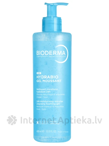 BIODERMA Hydrabio Gel moussant пенящийся гель, 400 мл | internetaptieka.lv