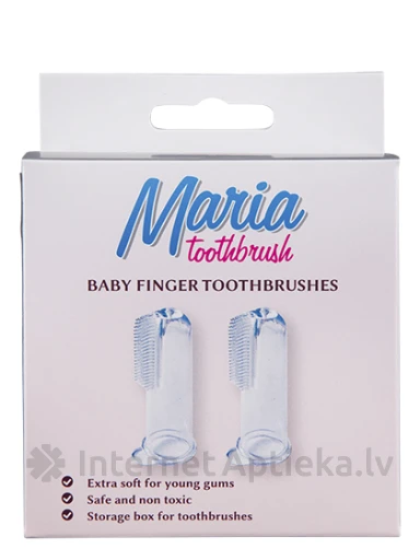 MARIA BABY zobubirste - uzpirkstenis mazulim, 2 gb. | internetaptieka.lv