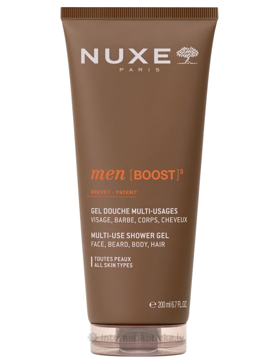 NUXE Men [BOOST]³ universāla dušas želeja, 200 ml | internetaptieka.lv