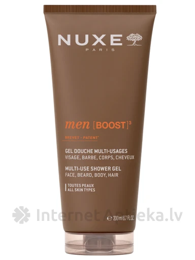 NUXE Men [BOOST]³ universāla dušas želeja, 200 ml | internetaptieka.lv