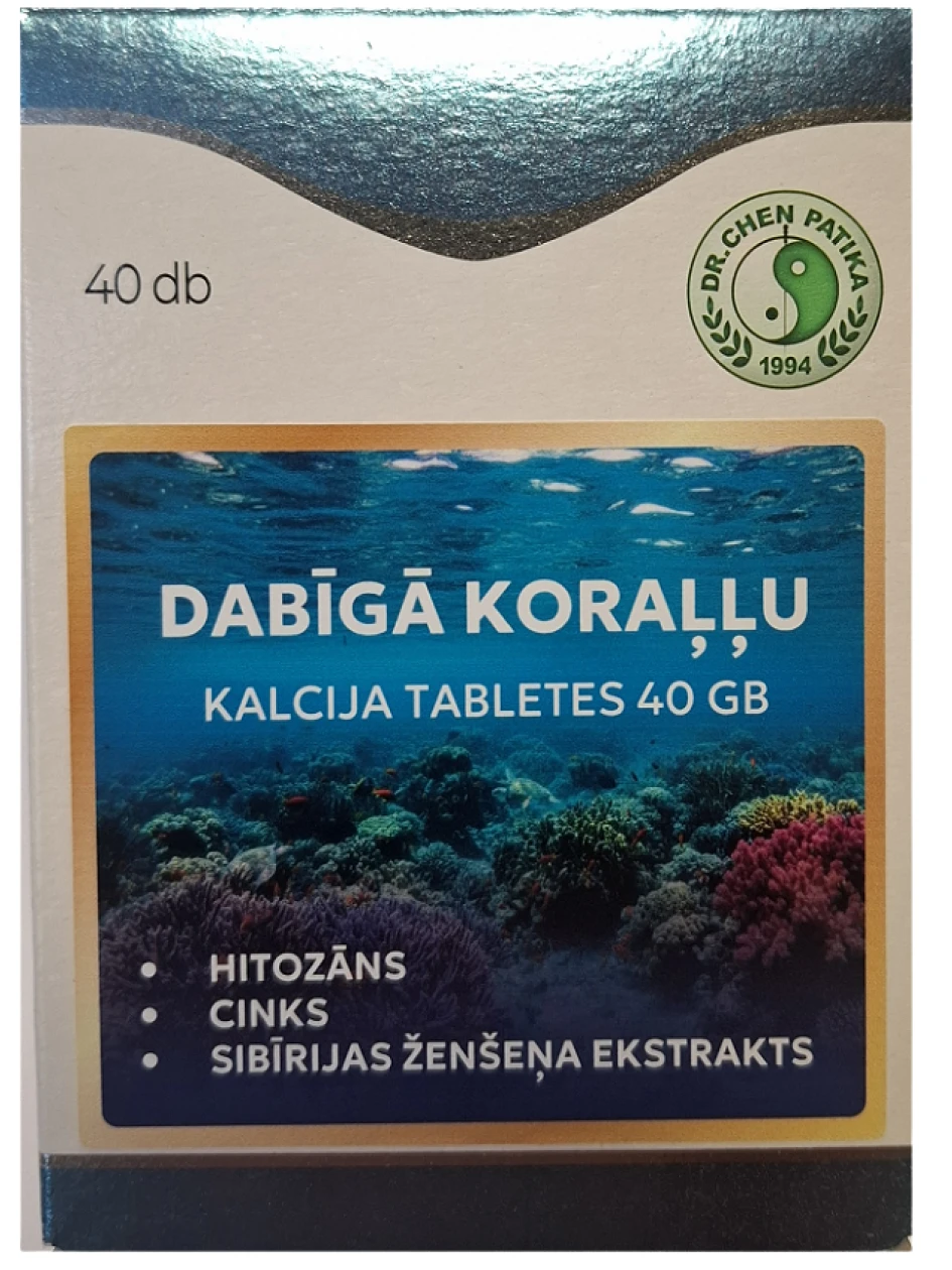 Oriental Herbs Looduslikud korallikaltsiumi tabletid, 40 tk. | internetaptieka.lv