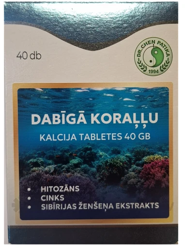 Oriental Herbs Looduslikud korallikaltsiumi tabletid, 40 tk. | internetaptieka.lv