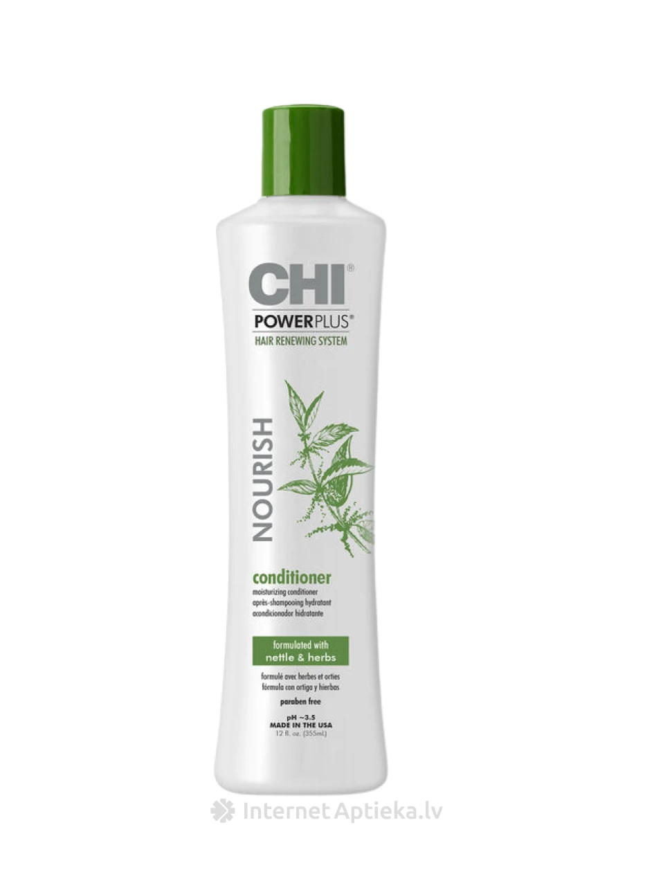 CHI Power Plus Nourish Conditioner Barojošs kondicionieris, 355 ml | internetaptieka.lv