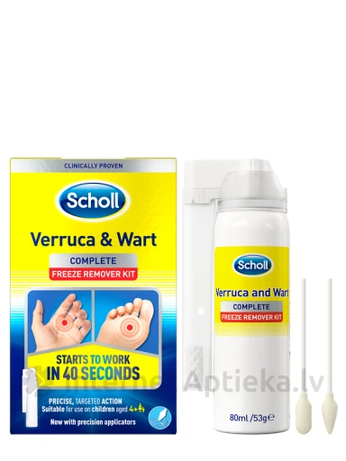 Scholl Aerosols kārpu ārstēšanai, 80 ml | internetaptieka.lv