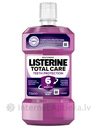 Listerine Total Care ополаскиватель для полости рта, 250 мл | internetaptieka.lv