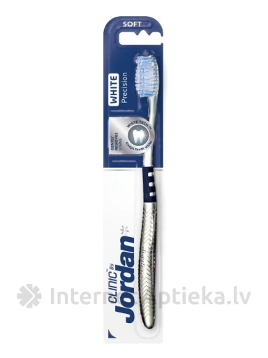 JORDAN Clinic Precision White zobu birste mīksta, 1 gb. | internetaptieka.lv