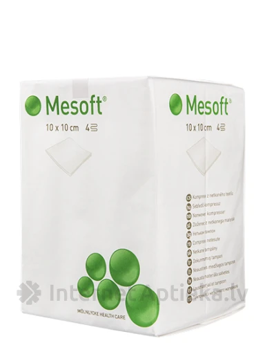 MeSoft Хирургические салфетки 10 х 10 см, 100 шт. | internetaptieka.lv